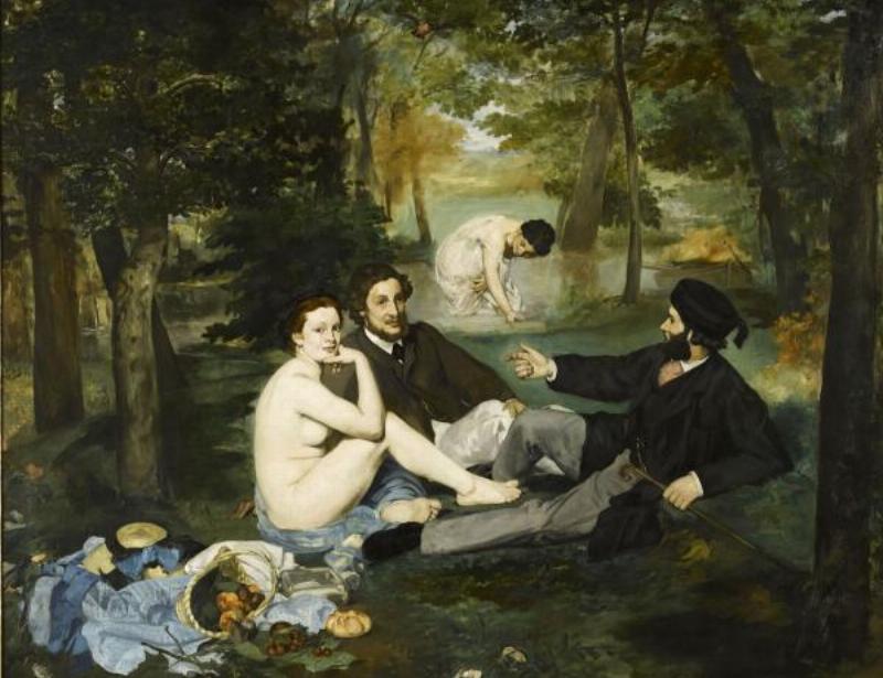 Édouard Manet, un peintre français du 19ème siècle, avec son œuvre Le Déjeuner sur l'herbe